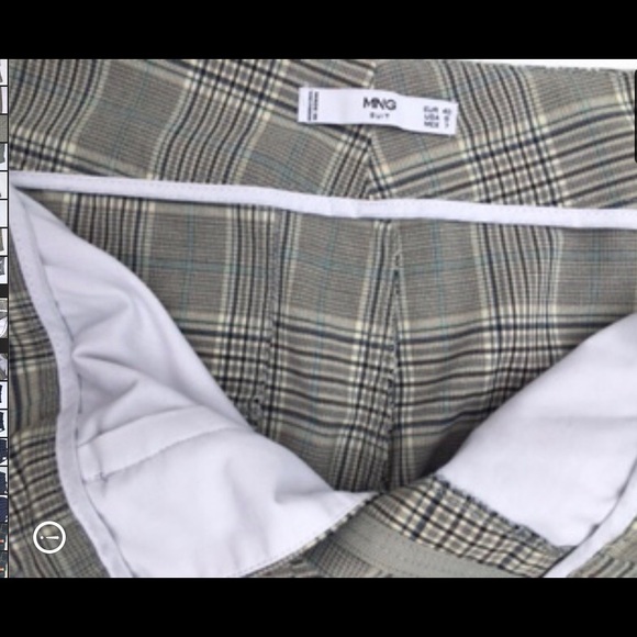 (2 for $30) Mango Women Straight Checked Trousers - Picture 14 of 15